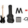 Squier Affinity Precision PJ Bass MN Black R15 Pack Pack Basso con Amplificat...