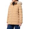 Tommy Hilfiger Donna Giacca Imbottita Heritage Down Tyra Jacket With Fur Lunga, Verde (Classic Khaki), L