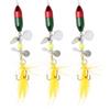 EMSea 3 esche da pesca rotanti da 10 g, con paillettes, 11 cm, per esche, spigola, trota, pesce persico, luccio
