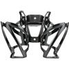 ReachMall Staffa di estensione per gabbia portabottiglie nera, supporto doppio in ABS, installazione rapida per mountain bike reggisella a lunga distanza