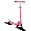 Sumsoctober Monopattino 2 in 1 per sci e snowboard, per uso su terra e neve, giocattolo a doppia superficie per adulti e ragazzi, con struttura in ferro resistente all'abrasione + struttura in PVC (B)