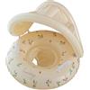 TYUKXJH Galleggiante Piscina Con Tenda Parasole Pieghevole Anello Gonfiabile, 55x52cm, Salvagente Neonato Con Parasole, Salvagente Neonato - Ciambella Neonatos Con Parasoles, Per Spiaggia Vasca Bagno