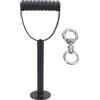 Gucagle Maniglia Kettlebell Regolabile Capacità di Portata 100kg Piastra Pesi Impugnatura Kettlebell per Allenamento in Palestra a Casa Allenamento per la Forza Esercizi Cardio (50 mm)