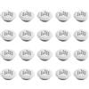 TopHomer 20 pezzi griglie di ventilazione in acciaio inossidabile 29mm, foro di ventilazione dell'aria circolare bianco con copertura a rete per mobile, armadio, scarpiera, profilo convesso