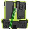 iCatchy per Motorola Edge 20 Custodia Heavy Duty Duro Duro Dual Layer Hybrid Antiurto kickstand Cover (Lime)