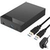 Masslla ESTERNO FORNITO PER 2,5 3,5 SSD/HDD a USB 3.0 Adattatore 3.5 Hard Drive Case per PC Laptop Spina EU