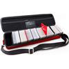 Quiver Time Custodia Portacarte Rossa per Carte Magic: the Gathering - Valigetta per Carte Collezionabili e Scatola di Stoccaggio Mazzi (Cinghia Polso/Tracolla, Divisori + 100 Bustine Apollo)