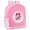 safta MINNIE MOUSE - Zaino per bambini da spiaggia, anti sabbia, con manici, facile da pulire, ideale per bambini di diverse età, comodo e versatile, 32 x 12 x 38 cm, Rosa/Multicolore, M, Casual