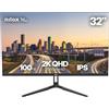 Nilox Monitor 32" IPS 2560x1440 100Hz HDMI DP Nero