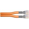DIGITUS CAVO DI RETE DUPLEX CAT 7 SCHERMATO S-FTP AWG 23/1 CLASSE CPR DCA MATASSA MT 100