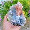STILBITE SU CALCEDONIO CORALLO MATRICE MINERALI ESEMPLARE #A50