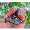 STILBITE SU CALCEDONIO CORALLO MATRICE MINERALI ESEMPLARE #A50