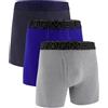 Under Armour Multi-Pack Performance Tech Mesh Boxerjock Brief, 6 Inseam, all-Day Comfort Boxer Corti, Midnight Navy-Core 3 Pack, L (Pacco da 3) Uomo