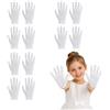 JOVYTH Guanti in Cotone per Bambini 6 Paia Guanti Bianchi Leggeri e Traspiranti per Spettacolo Teatrale Cerimonia di Laurea e Protezione Mani Morbida per Bambini 2-6 Anni
