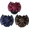 Gatuida Rete per Chioma per Chignon 3 Pezzi in Poliestere Fiocco | Rosa e , Stile Semplice Elegante, per Occasioni Formali