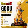 Goku Super Saiyan Action Figure Dragon Ball 34cm Statua da Collezione LED PVC