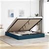 Vidaxl Struttura Letto Pouf senza Materasso 180x200 cm in Velluto