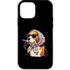 Vintage Retro Knitting Cute Lover Women Custodia per iPhone 12 mini Beagle Dog Granny Square Crochet Yarn Crochet Lover