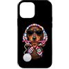 Vintage Retro Knitting Cute Lover Women Custodia per iPhone 12 mini Dachshund Dog Doxie Granny Square Crochet Yarn Crochet