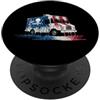 Paint Dripping Patriotic 4th of July US Ice Cream Truck Bandiera Americana USA Drip Graffiti Amante PopSockets PopGrip Adesivo