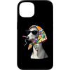 Vintage Retro Knitting Cute Lover Women Custodia per iPhone 13 Greyhound Italian Greyhound Granny, filato quadrato all'uncinetto