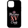 Mis Quince Cindy Tees Custodia per iPhone 12 mini Mis Quince Cindy 15 Quinceanera Messicano Compleanno XV Festa