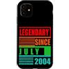 Lustige Geburtstagssprüche zum 22. B-Day Custodia per iPhone 11 22° compleanno leggendario dal luglio 2004 frase di compleanno