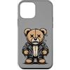 punk teddy bear Custodia per iPhone 12 mini Orsacchiotto di peluche punk rock, motociclista, horror, stile gotico