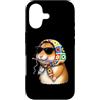 Vintage Retro Knitting Cute Lover Women Custodia per iPhone 17 Hamster Hammy Granny Square Crochet Yarn Crochet Lover