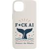 Nature Before Bots Custodia per iPhone 14 Plus Umorismo retrò da attivista oceanico contro la protesta contro le balene