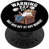 Funny Fathers Day Designs Divertente pigro sonno scherzo uomini papà padre zio zob PopSockets PopGrip Adesivo