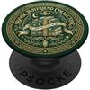 Green Book Reader Bookish Popper Co Green Bookish Dark Romance Romantasy Book Reading PopSockets PopGrip Adesivo