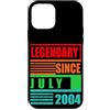 Lustige Geburtstagssprüche zum 22. B-Day Custodia per iPhone 12 mini 22° compleanno leggendario dal luglio 2004 frase di compleanno