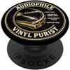 Retro Music Accessories Art Gifts for Wo Audiophile Purist Vintage Music Regalo per gli amanti dei dischi in vinile PopSockets PopGrip Adesivo