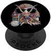 Vintage Retro Knitting Cute Lover Women Isopods Bug Lover Granny - Filato quadrato per uncinetto PopSockets PopGrip Adesivo