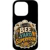 Jimbeels Custodia per iPhone 14 Pro Bee Yard Supervisor umorismo apicoltore