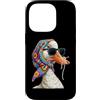 Vintage Retro Knitting Cute Lover Women Custodia per iPhone 14 Pro Duck Duckling Ducky Granny - Filato quadrato per uncinetto