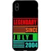 Lustige Geburtstagssprüche zum 22. B-Day Custodia per iPhone XS Max 22° compleanno leggendario dal luglio 2004 frase di compleanno