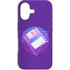 Retro PC Computer 80s Vaporwave Memorabi Custodia per iPhone 17 Vaporwave 80s Memorabilia Retro 3.5 Floppy Disc