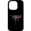 Paint Dripping Patriotic 4th of July US Custodia per iPhone 14 Pro Elicottero Pilota Aviazione Bandiera Americana USA Drip Graffiti
