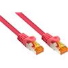 VARIA Group Cavo patch RJ45 Cat 7 da 50 m in TPE magenta - cavo LAN di alta qualità