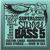 Ernie Ball 2850 Super Long Scale Slinky 045/130 Set 5 Corde per Basso Elettri...