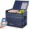 AAOBOSI compressore Frigo Portatile 46 L, Frigo Per Auto Doppia Zona, Frigorifero da Viaggio con WiFi, -20 ℃ a 20 ℃, 12/24 V DC e 100/240 V AC,Per Auto, Camion, Camper, Barca e Presa Di Corrente