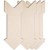 Wswqop 4x in Legno Grezzo con Fette di Legno, Etichetta con Scritta, Frecce in Legno Vuote, per Giardino, Ristorante, Segnaletica Stradale,