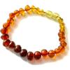 SilverAmber Jewellery Cavigliera in ambra baltica grezza o lucidata, realizzata a mano, 100% vera ambra - qualità premium - cognac, mix, limone, miele, ciliegia o ombre - dimensioni 12 - 27 cm, Resina