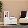 Dmora - Cassettiera Limerick, Settimino multiuso, Comò camera da letto, Mobile con cassetti, 74x52 h35 cm, Bianco