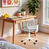 FurnitureR Sedia per bambini regolabile in altezza per scrivania, ergonomica, colorata con schienale e braccioli, sedia girevole a 5 ruote, per bambini da 3 a 10 anni, portata fino a 100 kg
