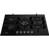 Whirlpool Piano Cottura a Gas da 73 cm, N° 5 Fuochi, Nero