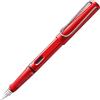 Lamy safari red - Stilografica con impugnatura ergonomica e pennino in acciaio lucido misura EF - ideale per qualsiasi scrittura e calligrafia - cartuccia T 10 blue inclusa - destrimani