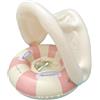 Duvcoywae Salvagente Neonato - Galleggiante PerNeonato Con Parasole, Ciambella Neonato Mare, Anello Galleggiante Per Bambini Con Tettuccio Parasole Rimovibile, Per Bambini 0-4 Anni, Per Piscina Spiaggia